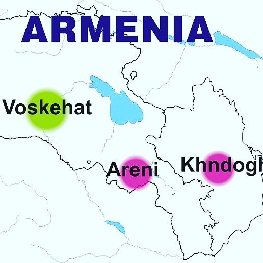 THE MAP OF ARMENIA